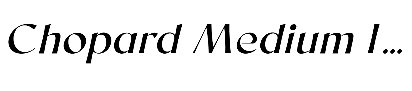 Chopard Medium Italic